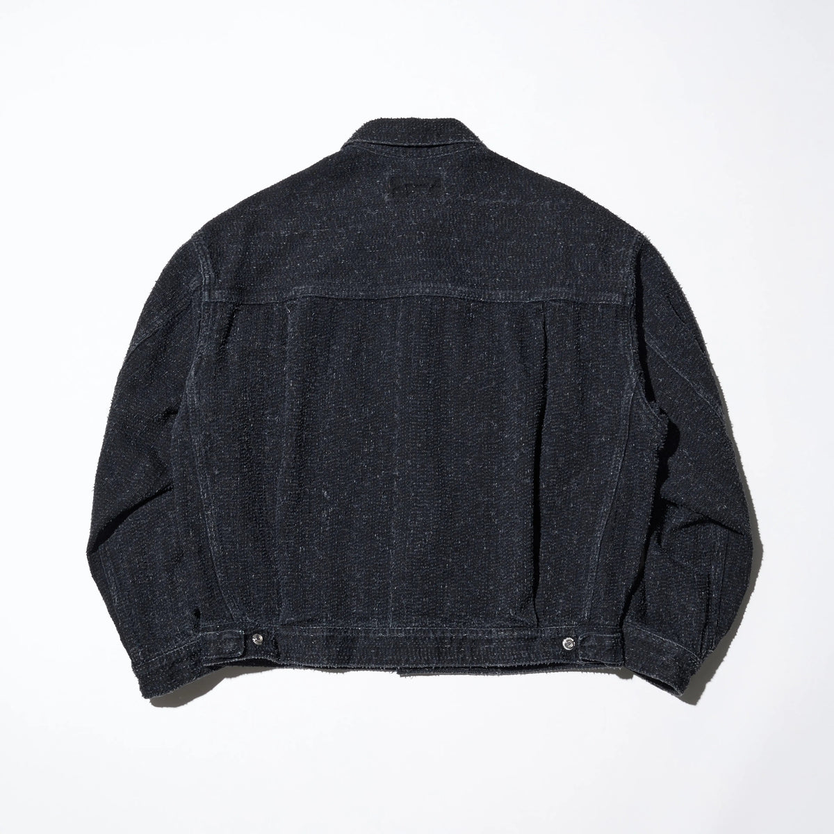 DAZZLE DENIM PLEATED JACKET