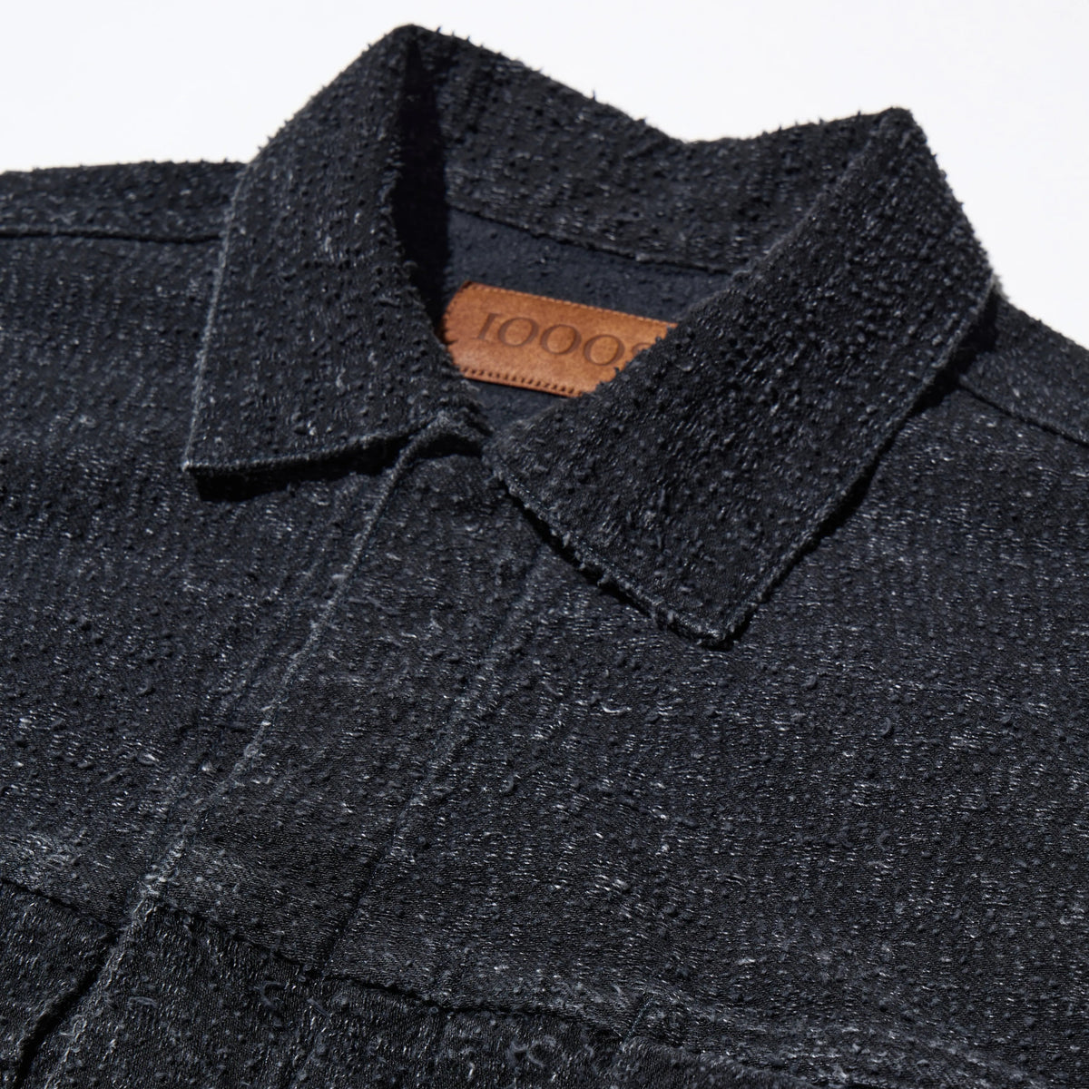 DAZZLE DENIM PLEATED JACKET