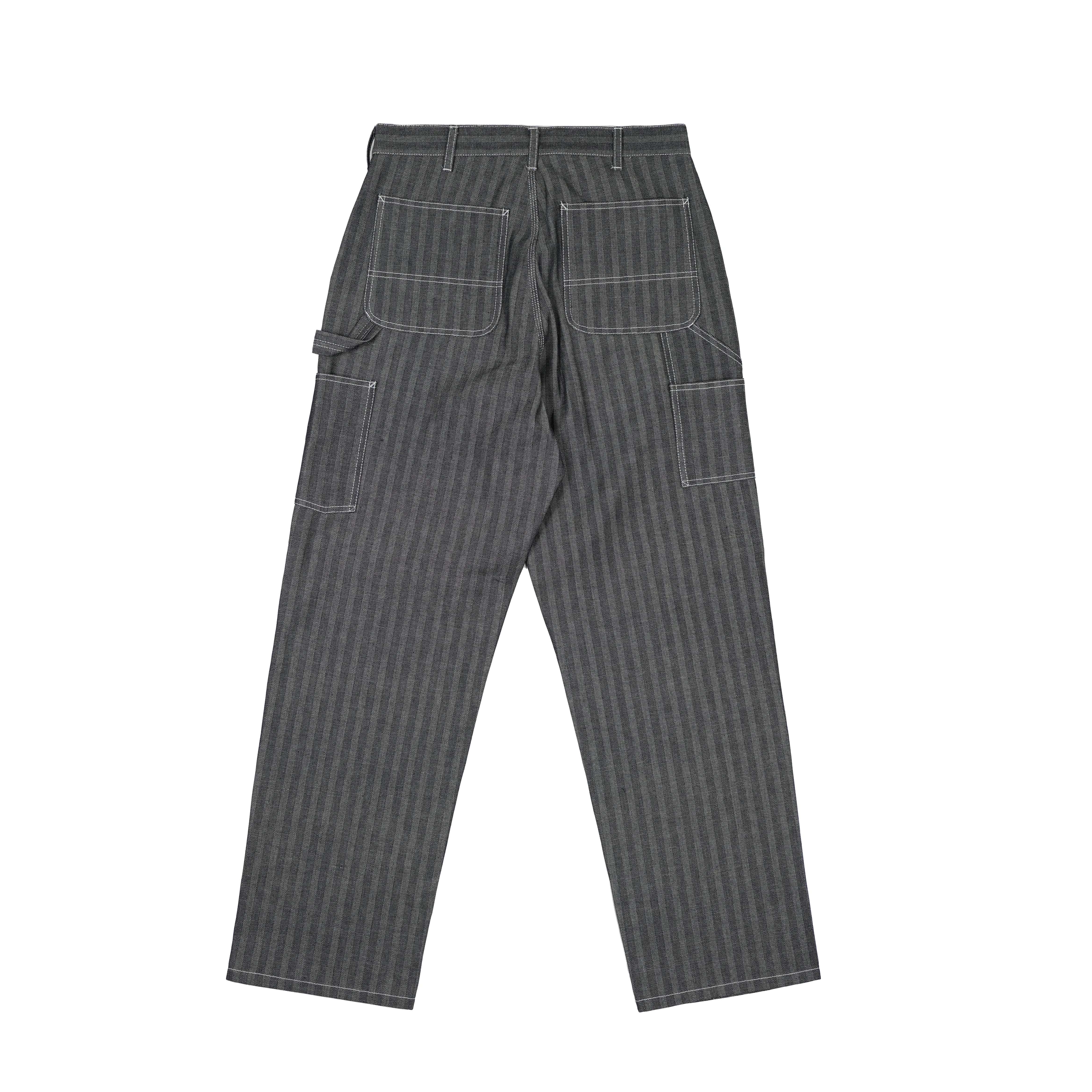 HERRINGBONE DENIM CARPENTER PANTS