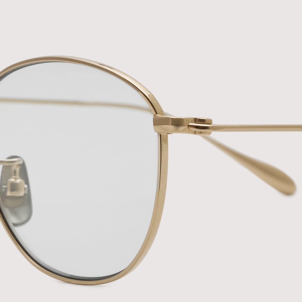 KOUGETSU #3 CHAMPAGNE GOLD × CLEAR to D.GREY（調光レンズ）