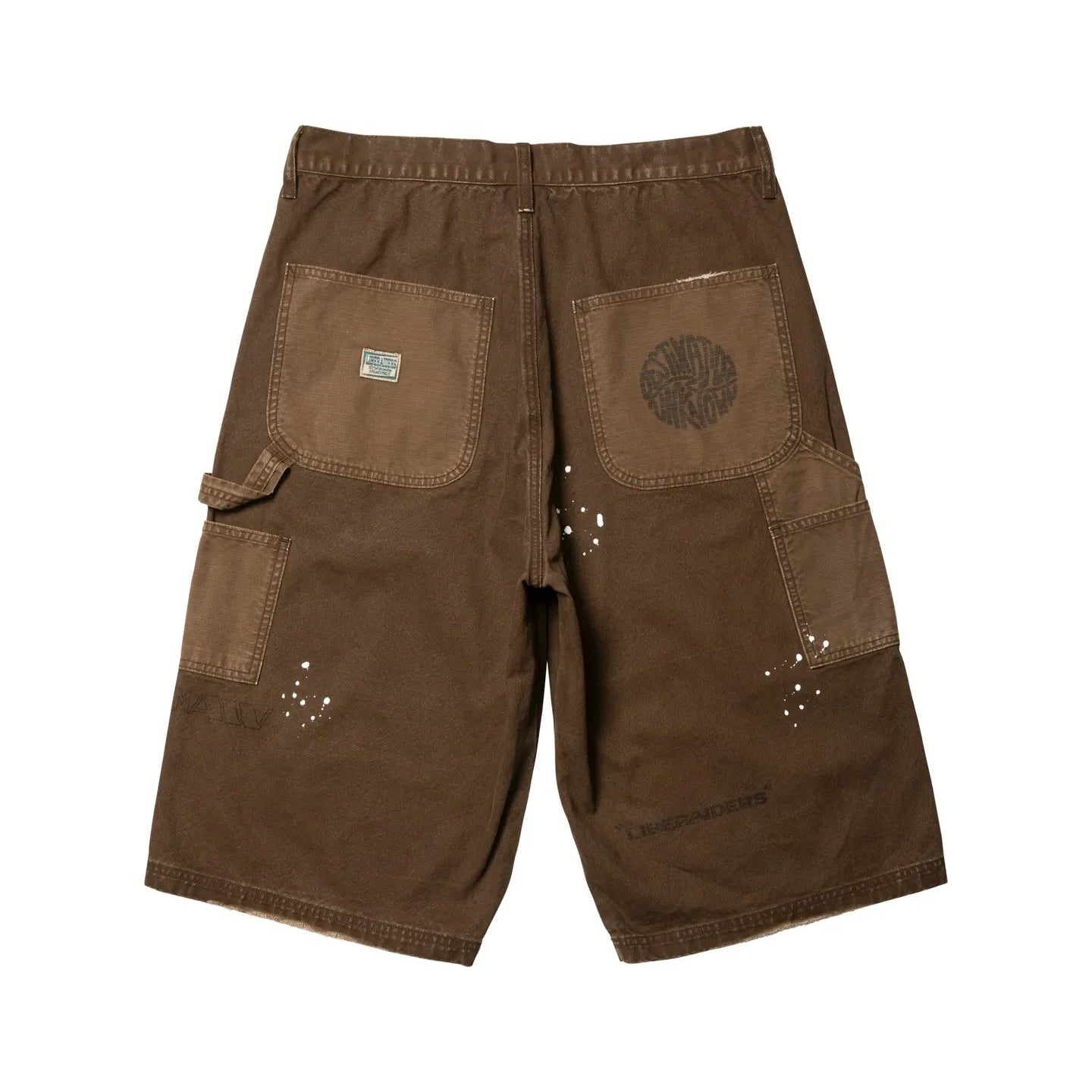 HANDWRITING CANVAS WORK SHORTS