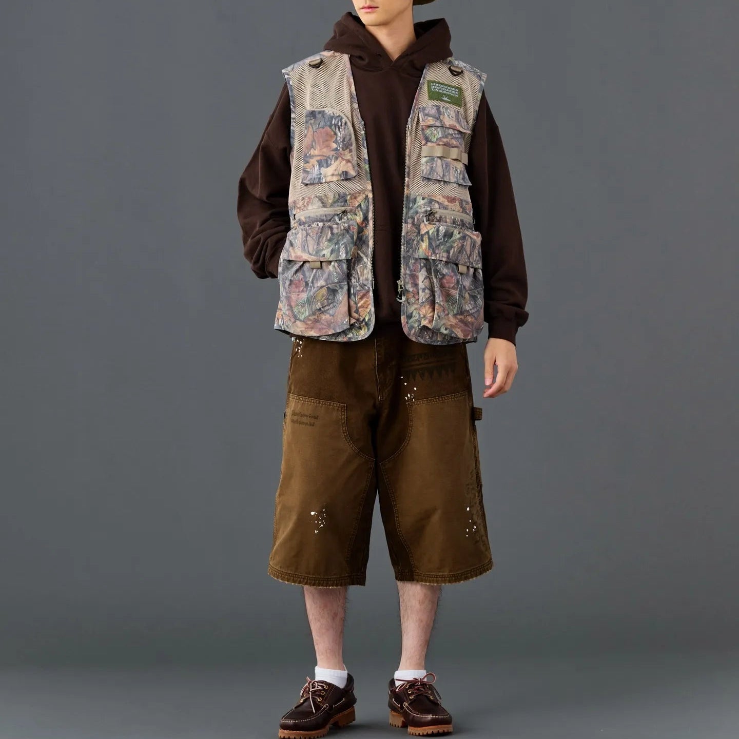 HANDWRITING CANVAS WORK SHORTS