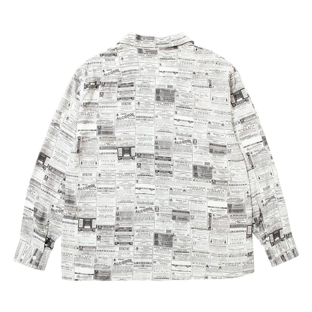 OPEN COLLAR SHIRT『POISON BOTTLE』