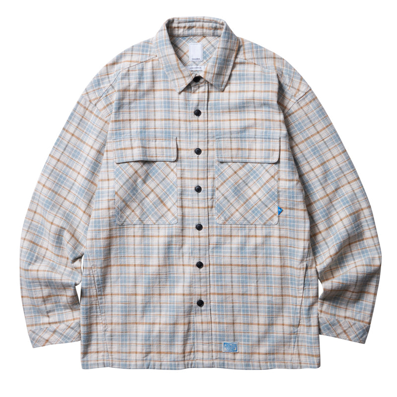 GARMENT WASHED PLAID SHIRT [3 COLORS]