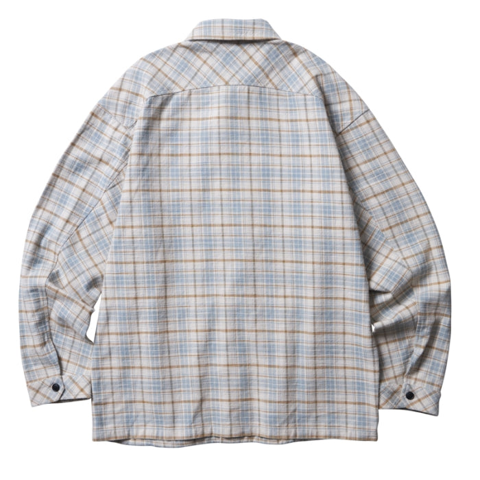 GARMENT WASHED PLAID SHIRT [3 COLORS]