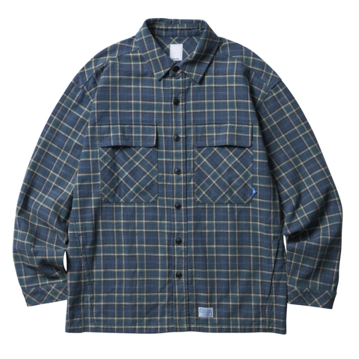 GARMENT WASHED PLAID SHIRT [3 COLORS]