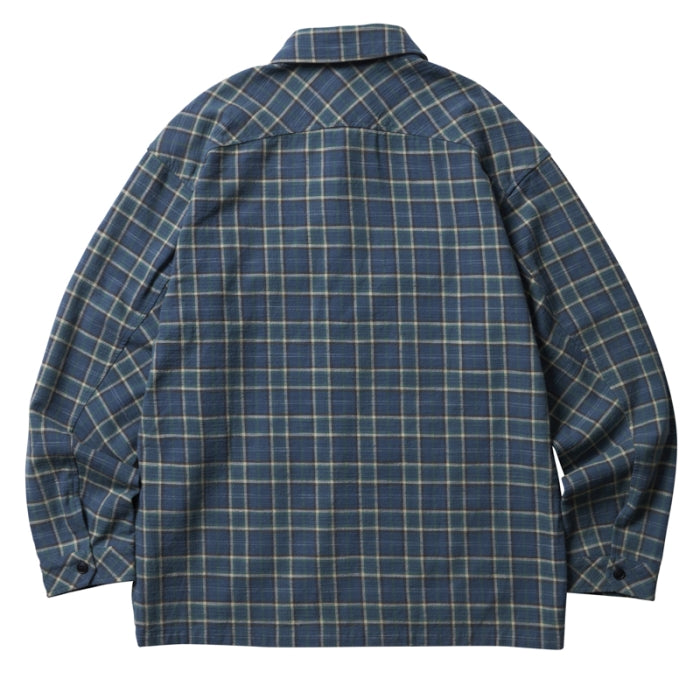 GARMENT WASHED PLAID SHIRT [3 COLORS]
