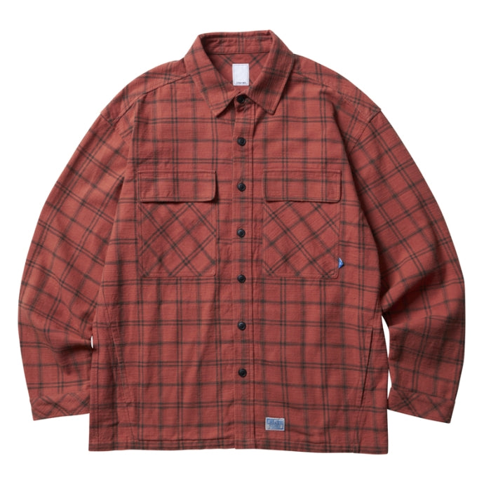 GARMENT WASHED PLAID SHIRT [3 COLORS]