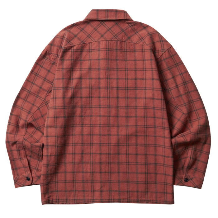 GARMENT WASHED PLAID SHIRT [3 COLORS]
