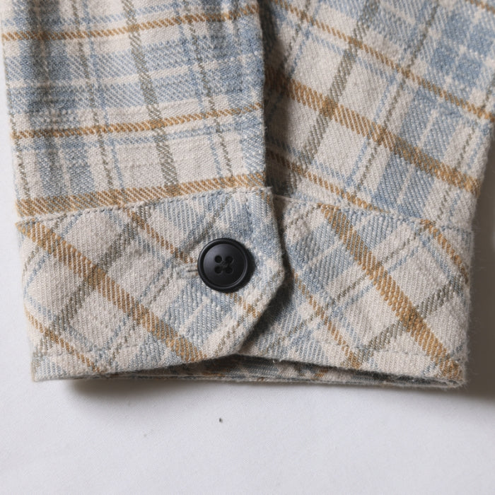 GARMENT WASHED PLAID SHIRT [3 COLORS]