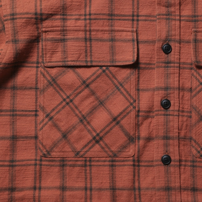 GARMENT WASHED PLAID SHIRT [3 COLORS]