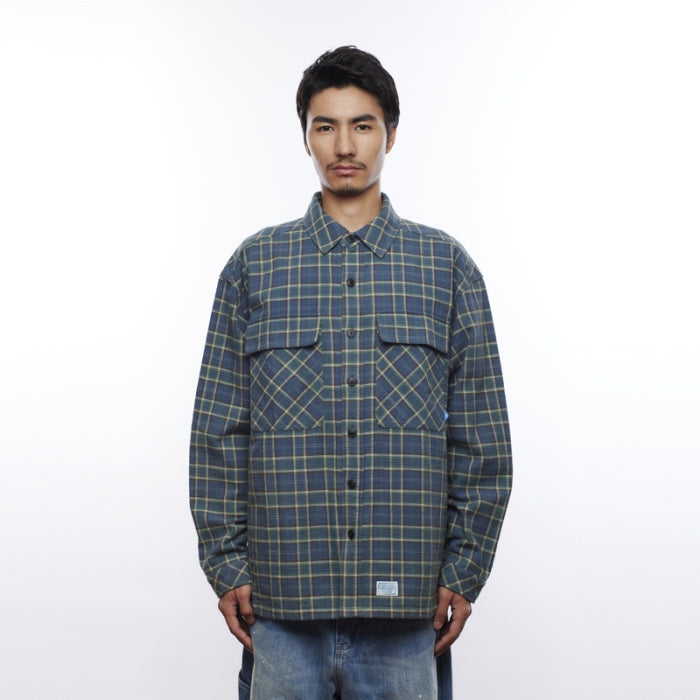 GARMENT WASHED PLAID SHIRT [3 COLORS]