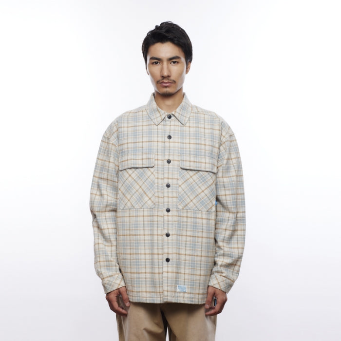 GARMENT WASHED PLAID SHIRT [3 COLORS]