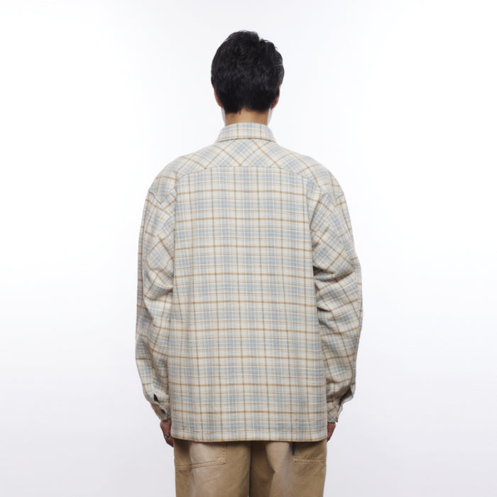 GARMENT WASHED PLAID SHIRT [3 COLORS]