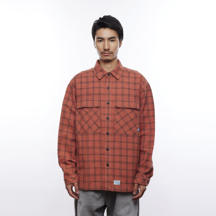 GARMENT WASHED PLAID SHIRT [3 COLORS]