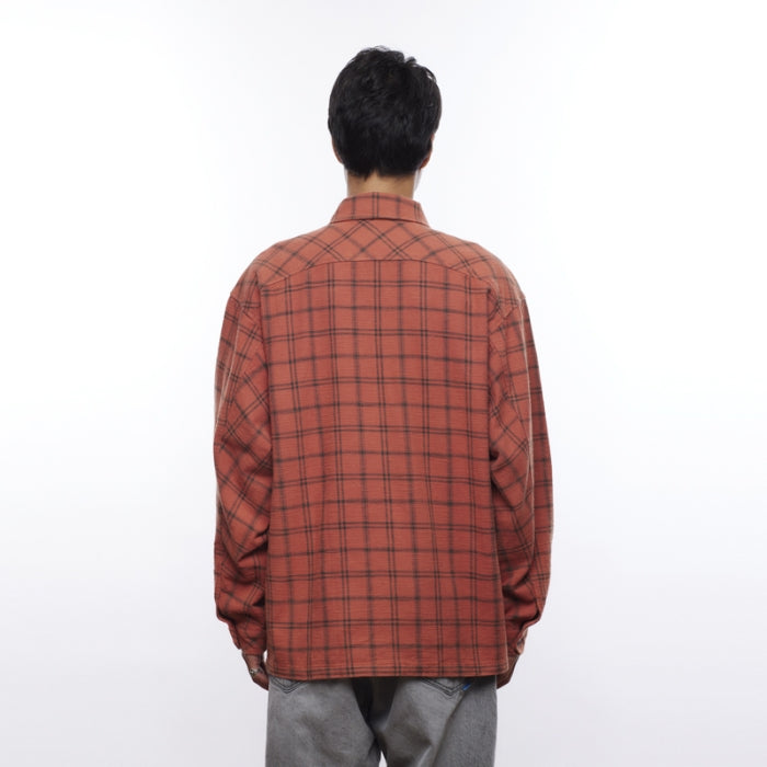GARMENT WASHED PLAID SHIRT [3 COLORS]