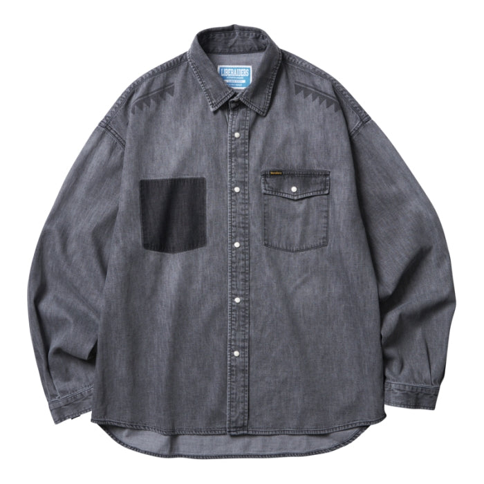 TRIBAL DENIM SHIRT [2 COLORS]