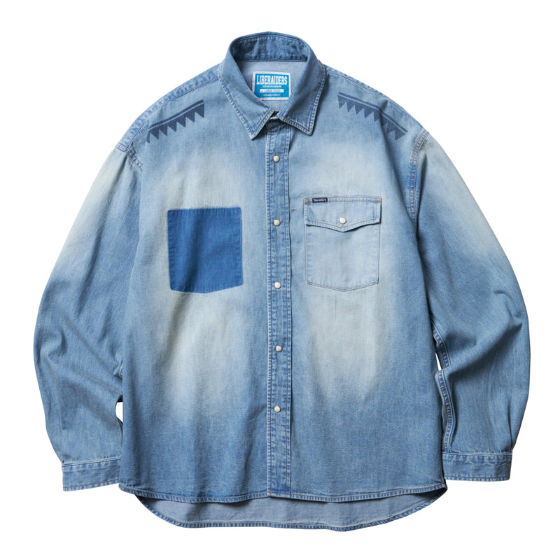 TRIBAL DENIM SHIRT [2 COLORS]