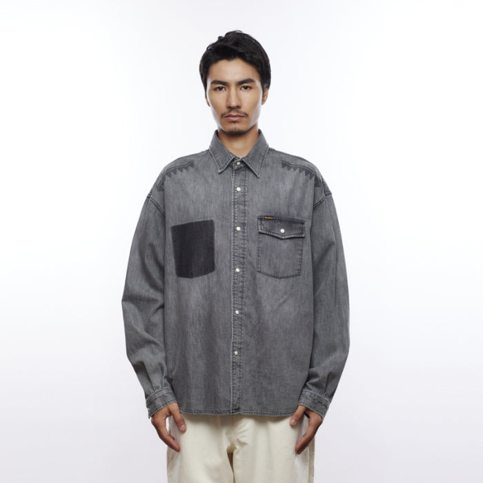 TRIBAL DENIM SHIRT [2 COLORS]