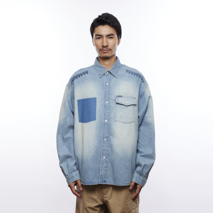 TRIBAL DENIM SHIRT [2 COLORS]