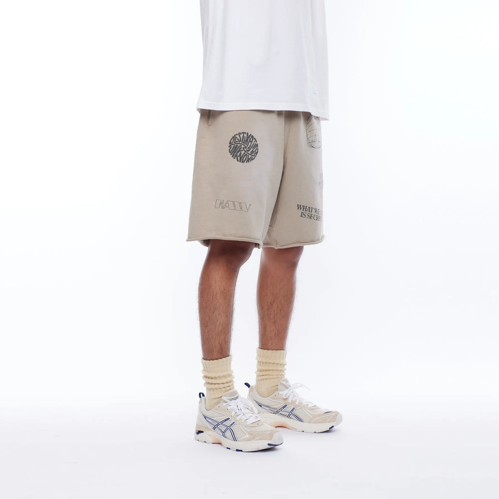 HANDWRITING PRINT SWEAT SHORTS
