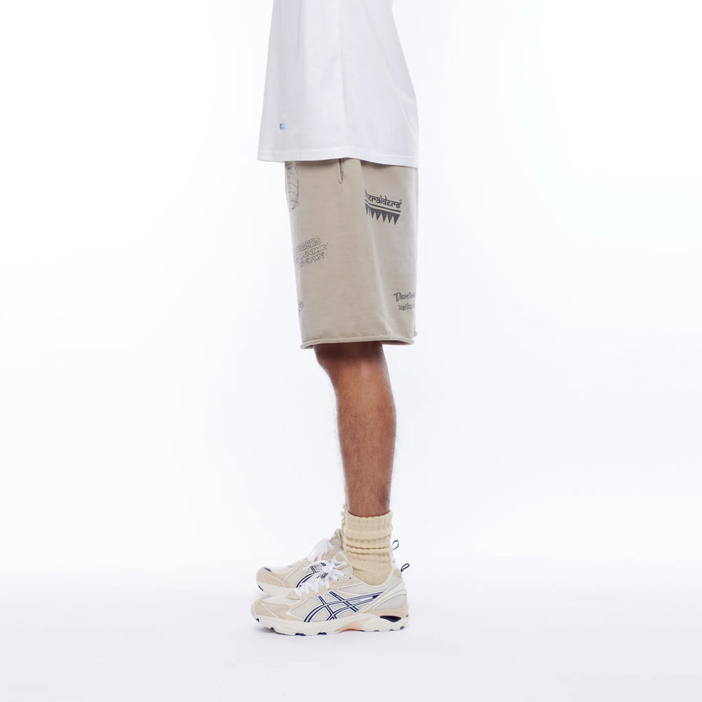 HANDWRITING PRINT SWEAT SHORTS