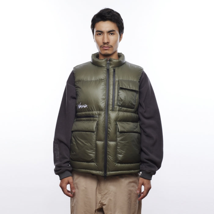 NANGA X LIBERAIDERS RIPSTOP NYLON DOWN VEST [2 COLORS]