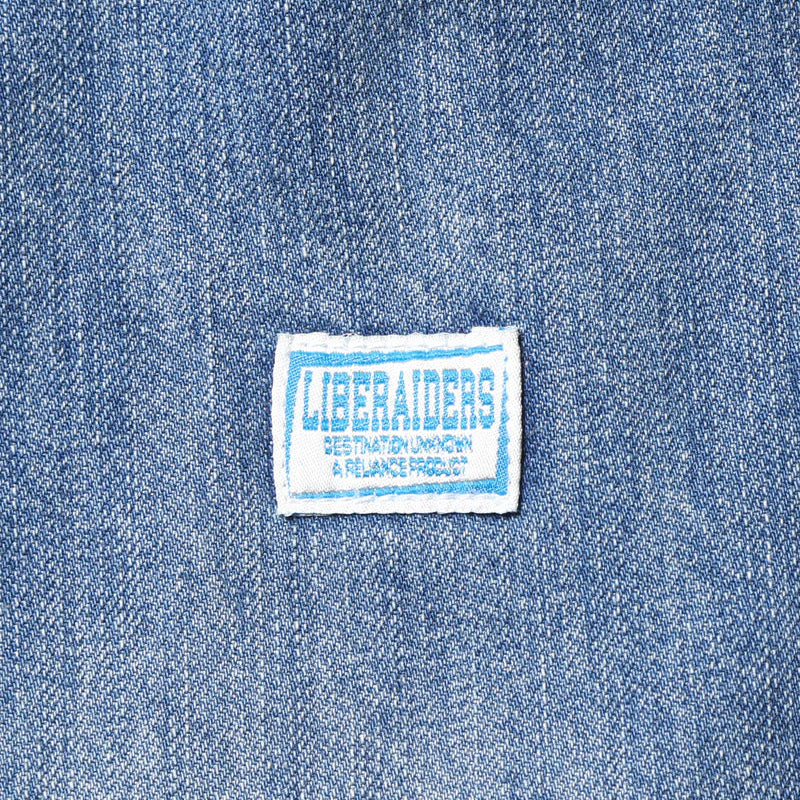 DAMAGED DENIM SARROUEL PANTS