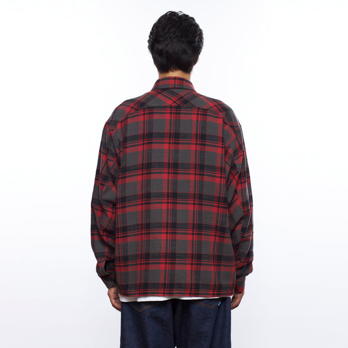 MULTI POCKETS PLAID SHIRT [3 COLORS]