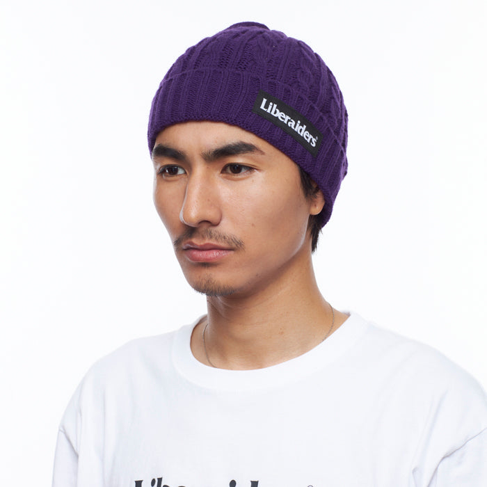 CABLE KNIT CAP [3 COLORS]