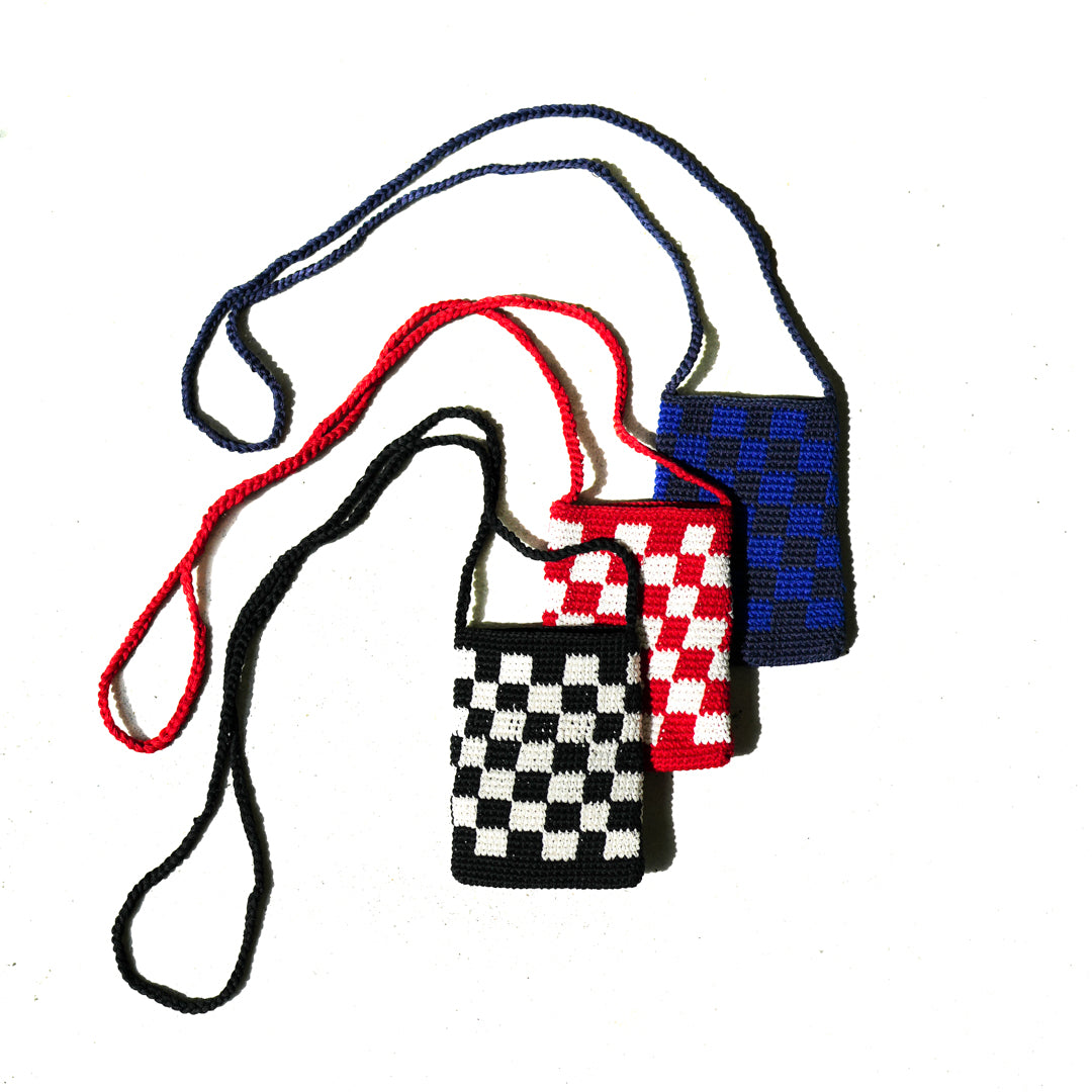 el mare / DELSOL Checkered flag bag mini