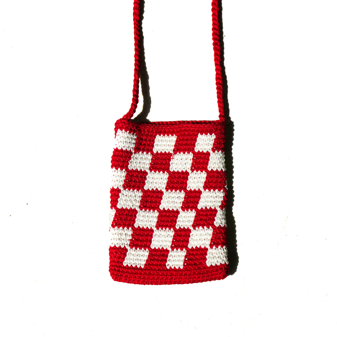 el mare / DELSOL Checkered flag bag mini