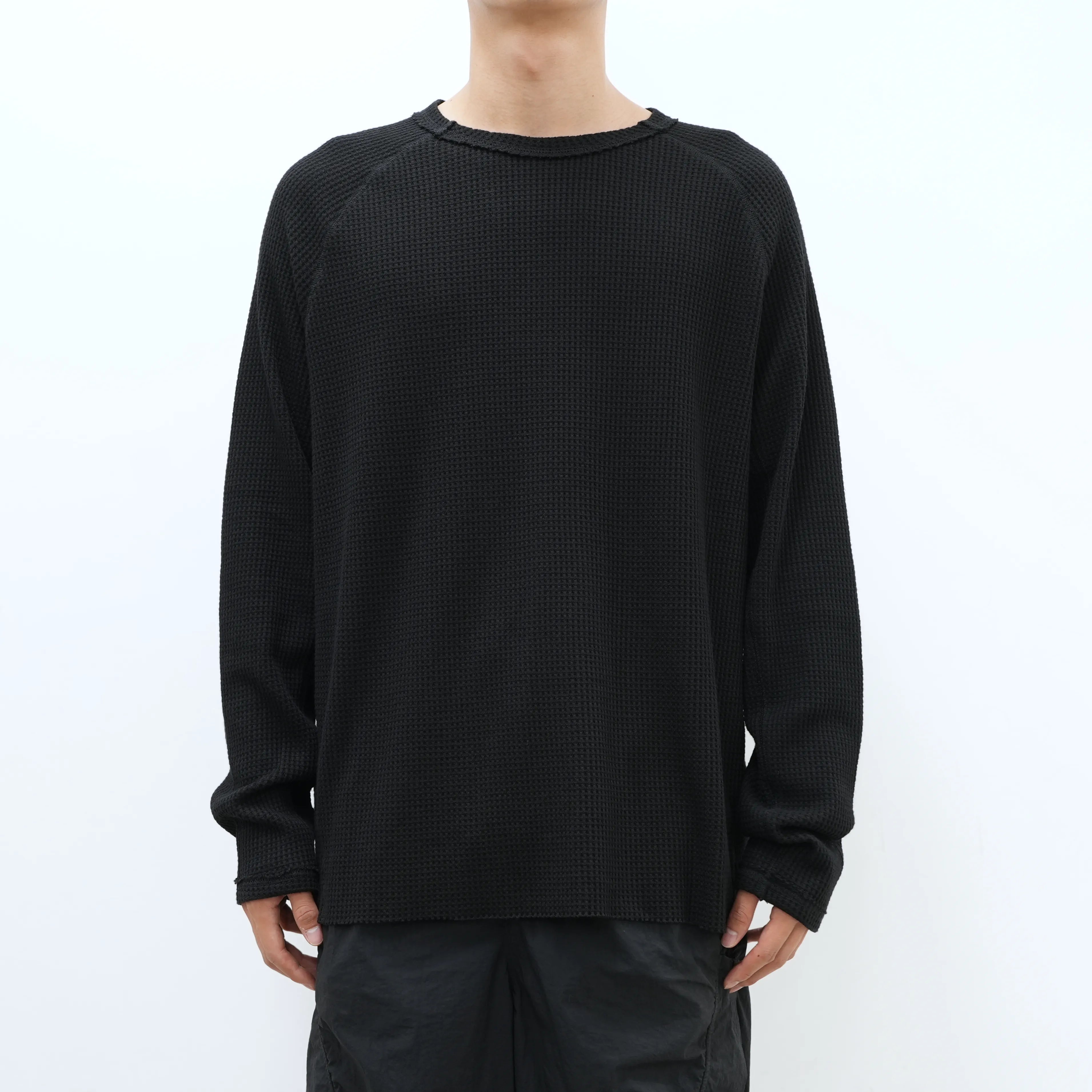 ORGANIZED PULLOVER TOP / COTTON THERMAL - THE GROUND depot. Limited Color [2 COLORS]