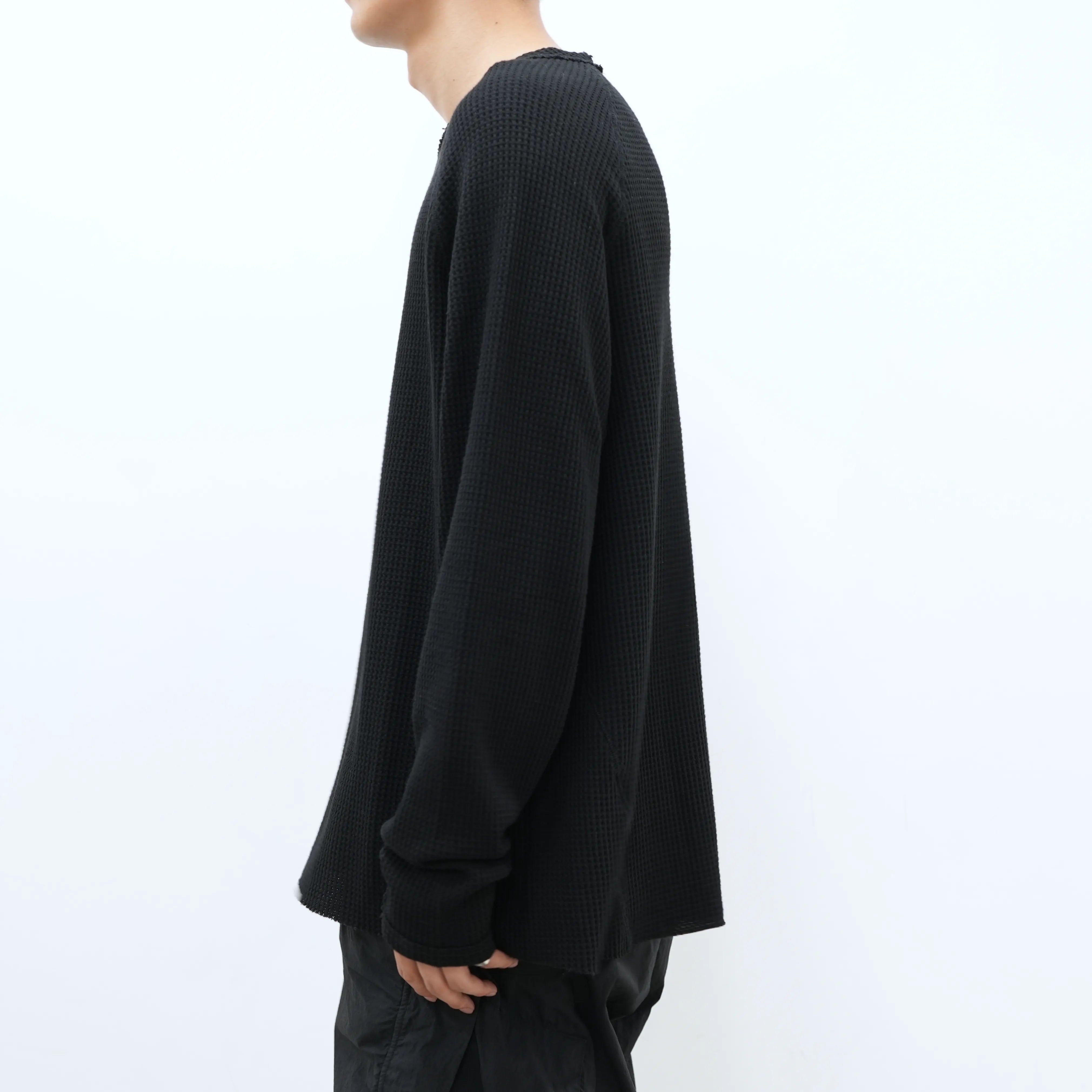 ORGANIZED PULLOVER TOP / COTTON THERMAL - THE GROUND depot. Limited Color [2 COLORS]