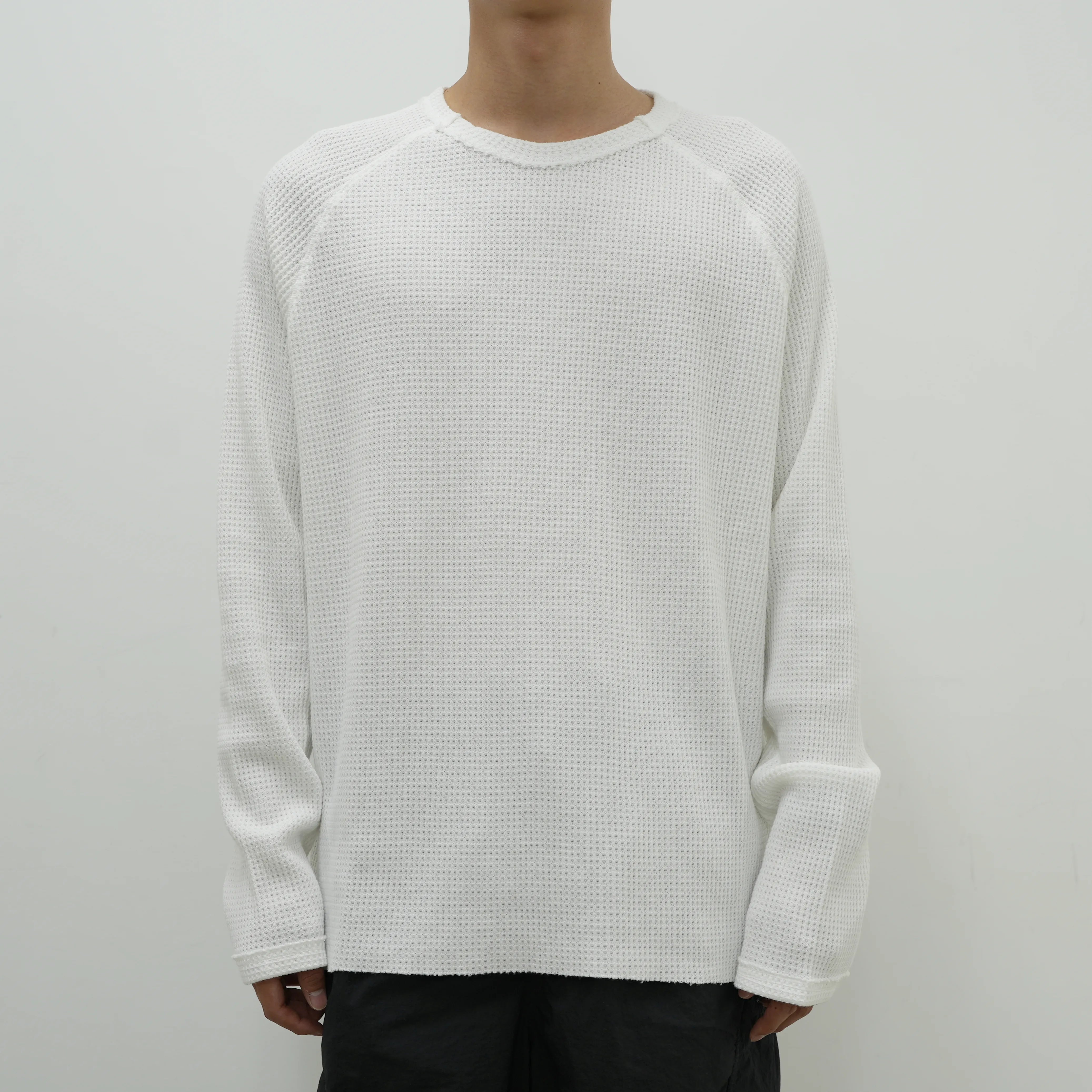 ORGANIZED PULLOVER TOP / COTTON THERMAL - THE GROUND depot. Limited Color [2 COLORS]