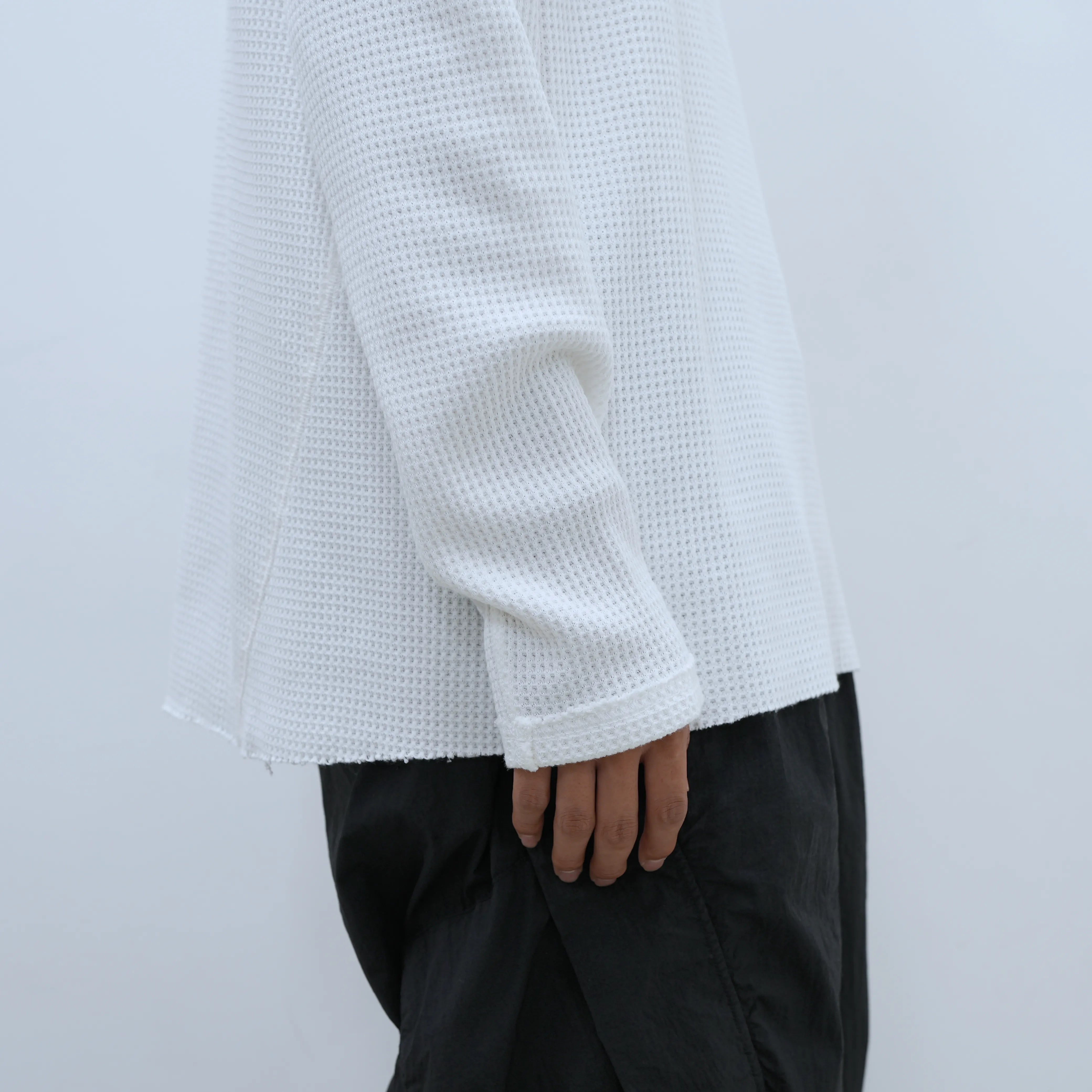 ORGANIZED PULLOVER TOP / COTTON THERMAL - THE GROUND depot. Limited Color [2 COLORS]