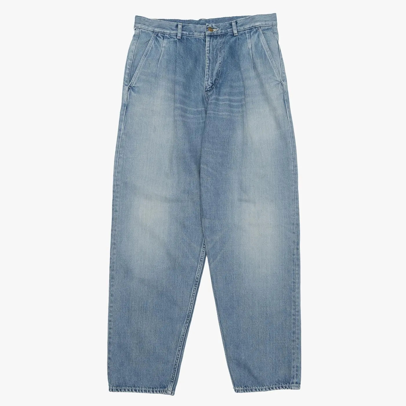 Selvage Denim Two Tuck Tapered Pants [GU263-40060LB]