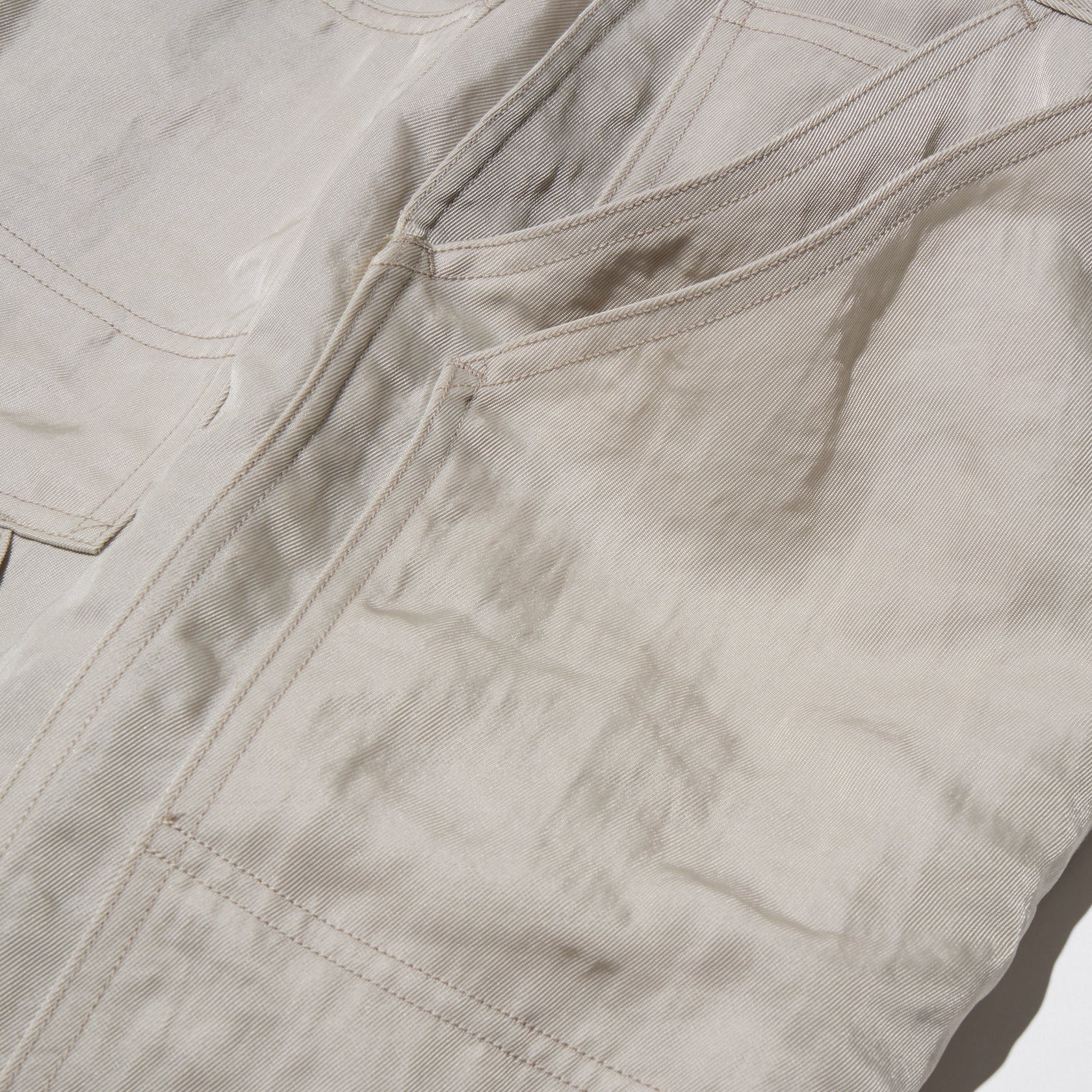 HEAVY NYLON DOUBLE-KNEE CROPPED