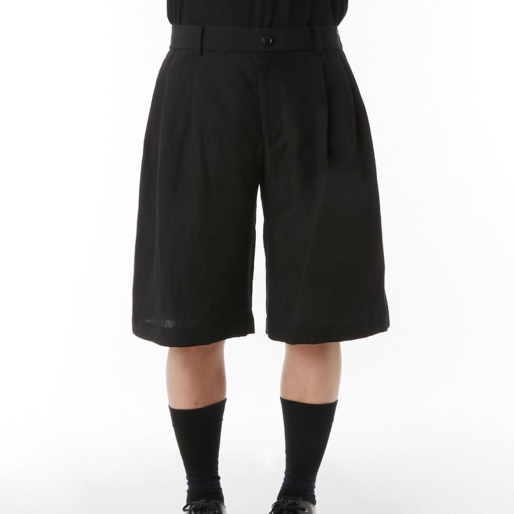 [2251-PT50-001] TUCKED HALF PANTS [2 COLORS]