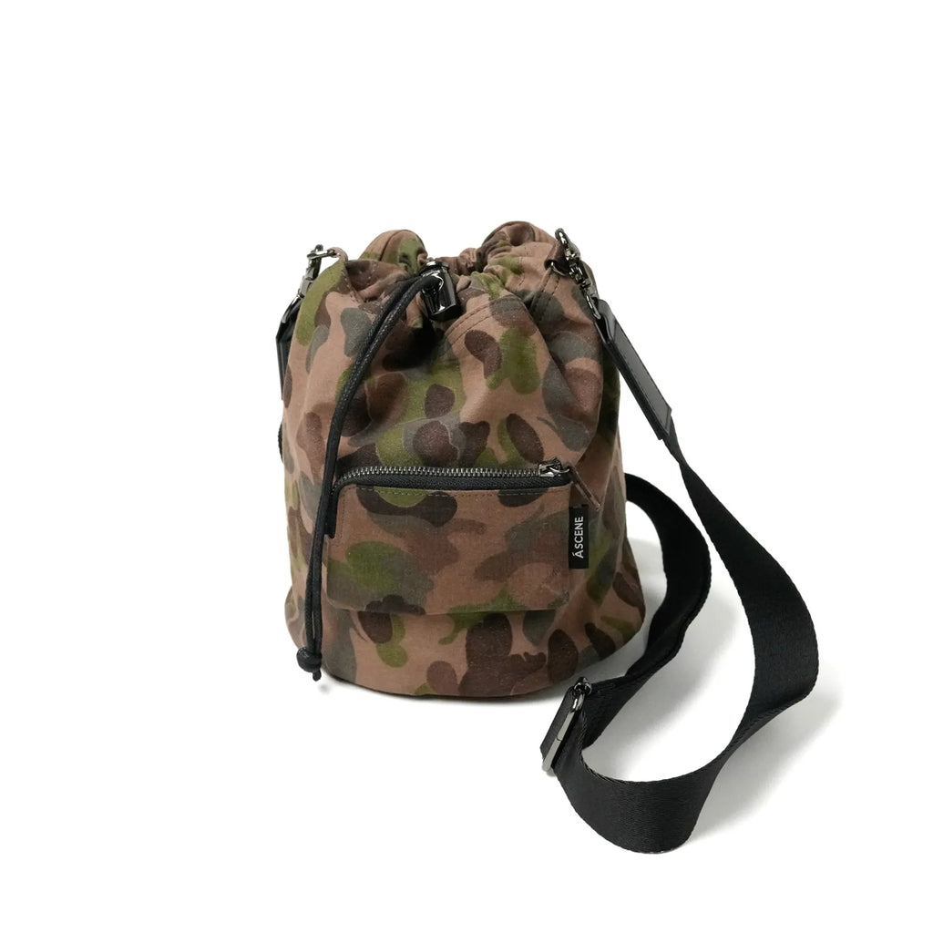 Kinchaku Shoulder with Military Tent Fabric [Material Selected by TOTO] *EXCLUSIVE