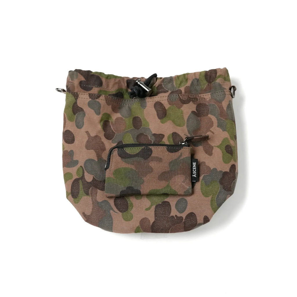 Kinchaku Shoulder with Military Tent Fabric [Material Selected by TOTO] *EXCLUSIVE