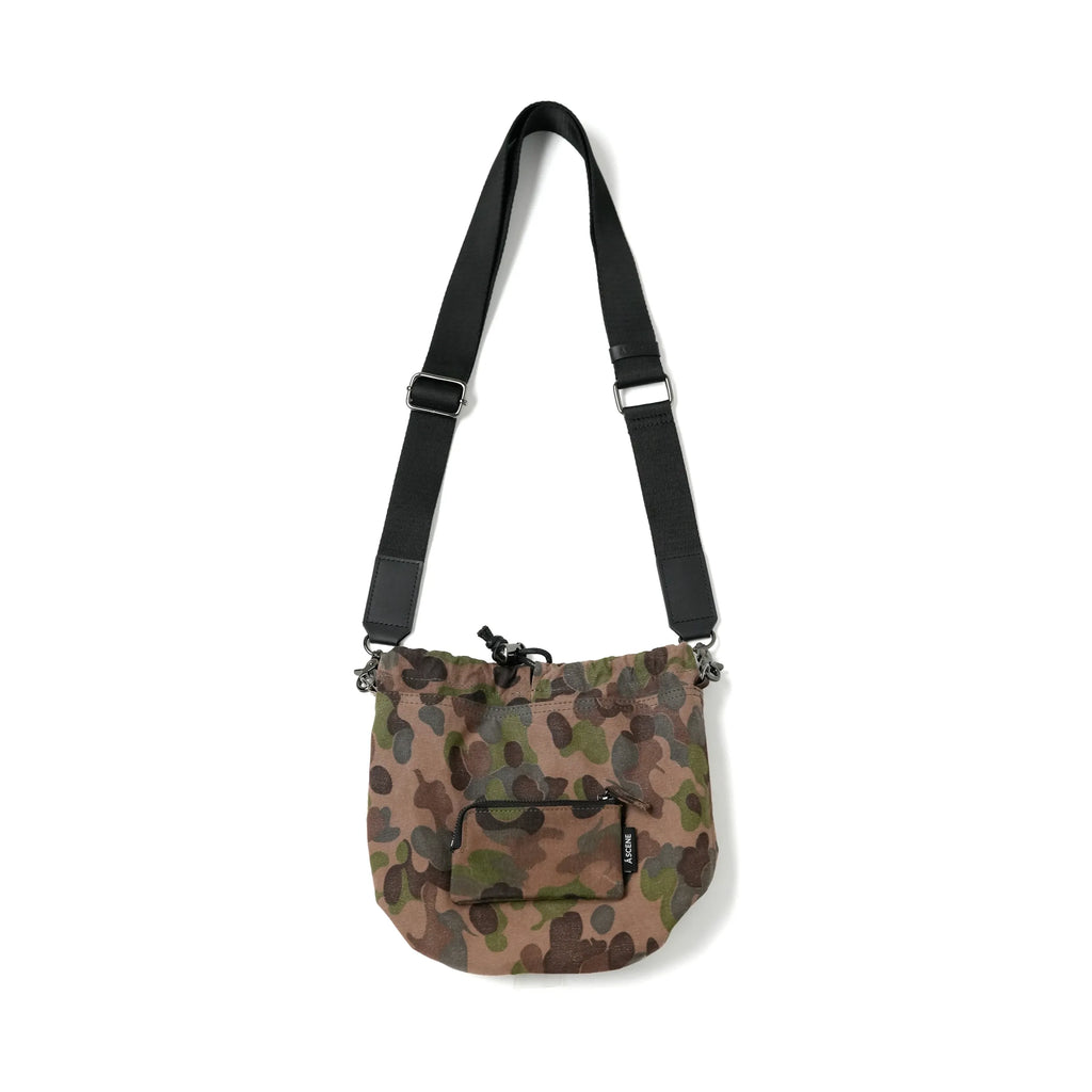 Kinchaku Shoulder with Military Tent Fabric [Material Selected by TOTO] *EXCLUSIVE