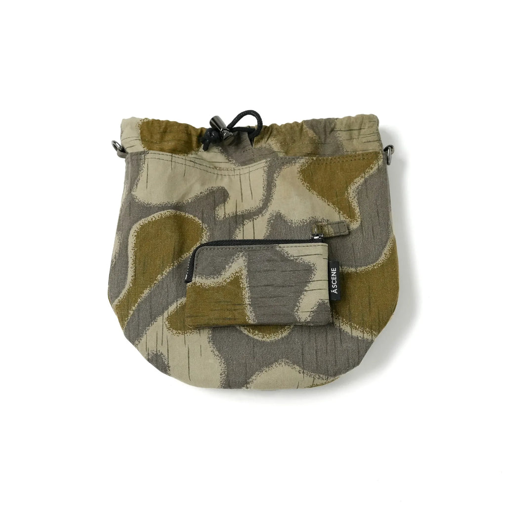 Kinchaku Shoulder with Military Tent Fabric [Material Selected by TOTO] *EXCLUSIVE