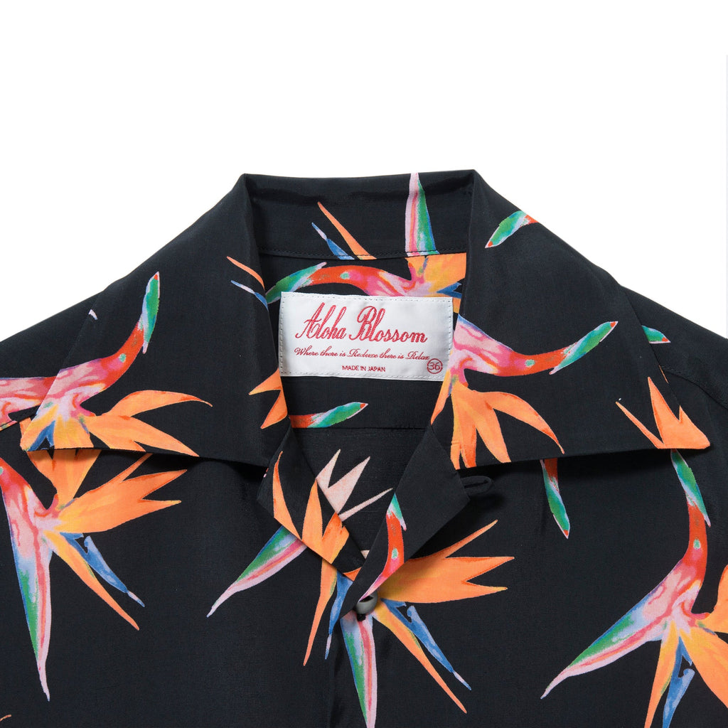 BIRDS OF PARADISE SHORT SLEEVE - BLACK