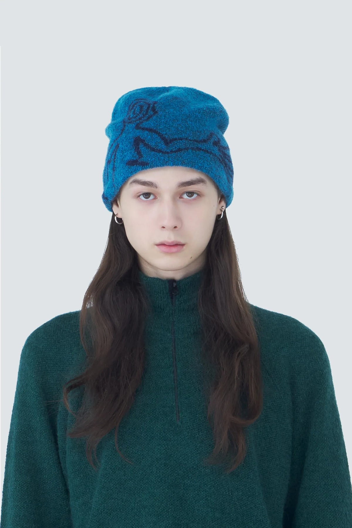 MASCOT MOHAIR MEXED BEANIE [5COLORS]