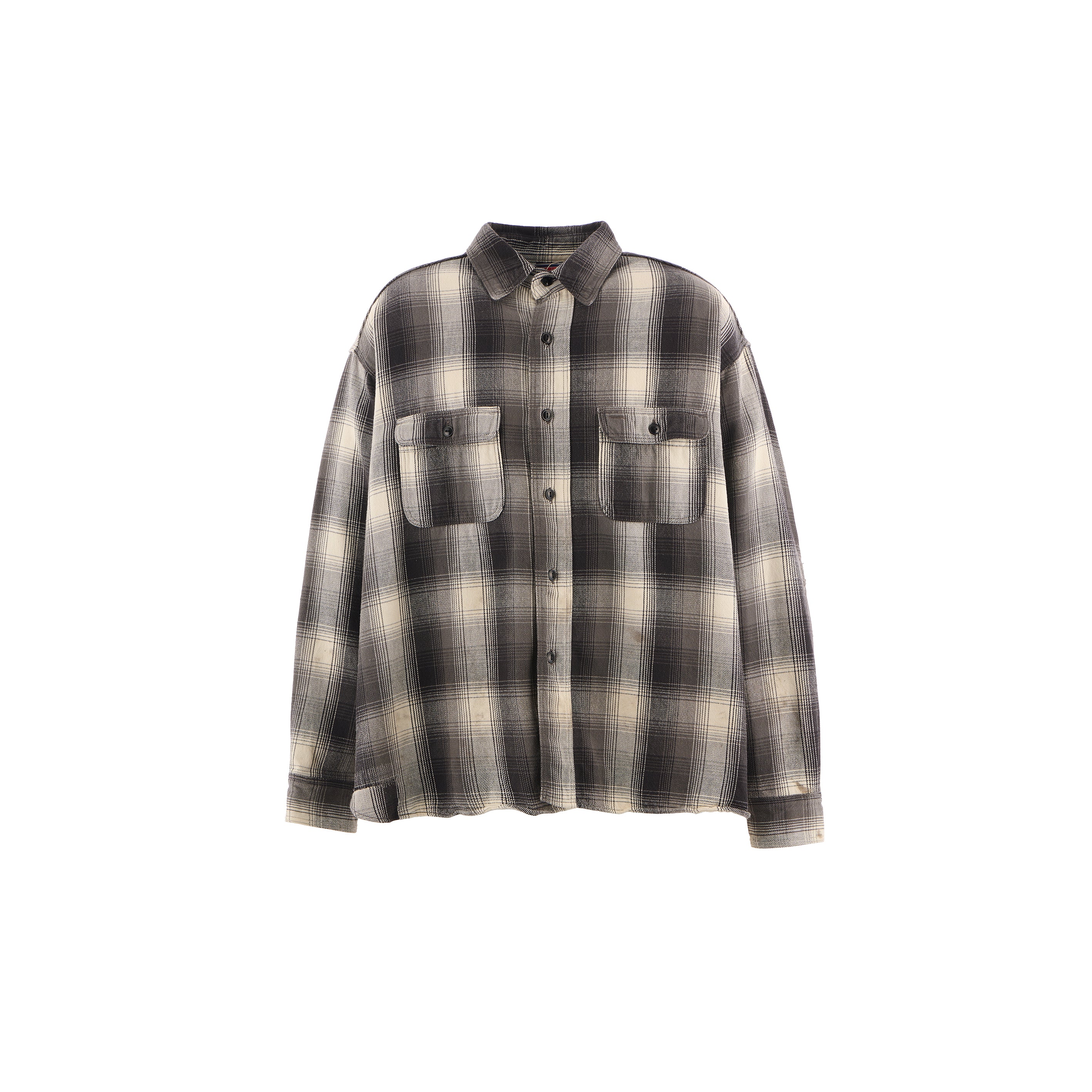 SM-HR1-0000-C52/BB_FLANNEL SHIRT/CHECK/BLACK