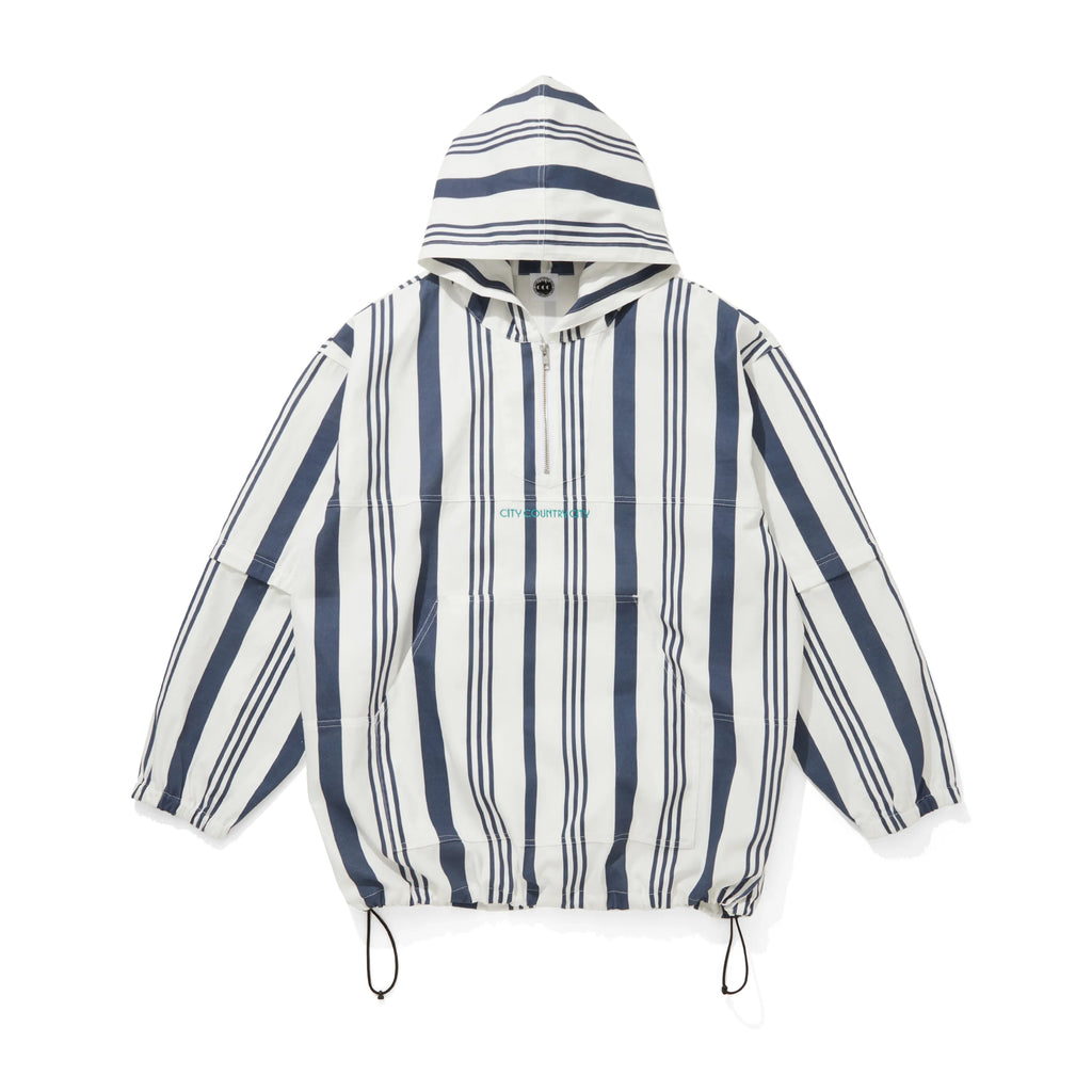 CITY COUNTRY CITY x LONNIE LISTON SMITH_2WAY HOODED JACKET_LONNIE STRIPE