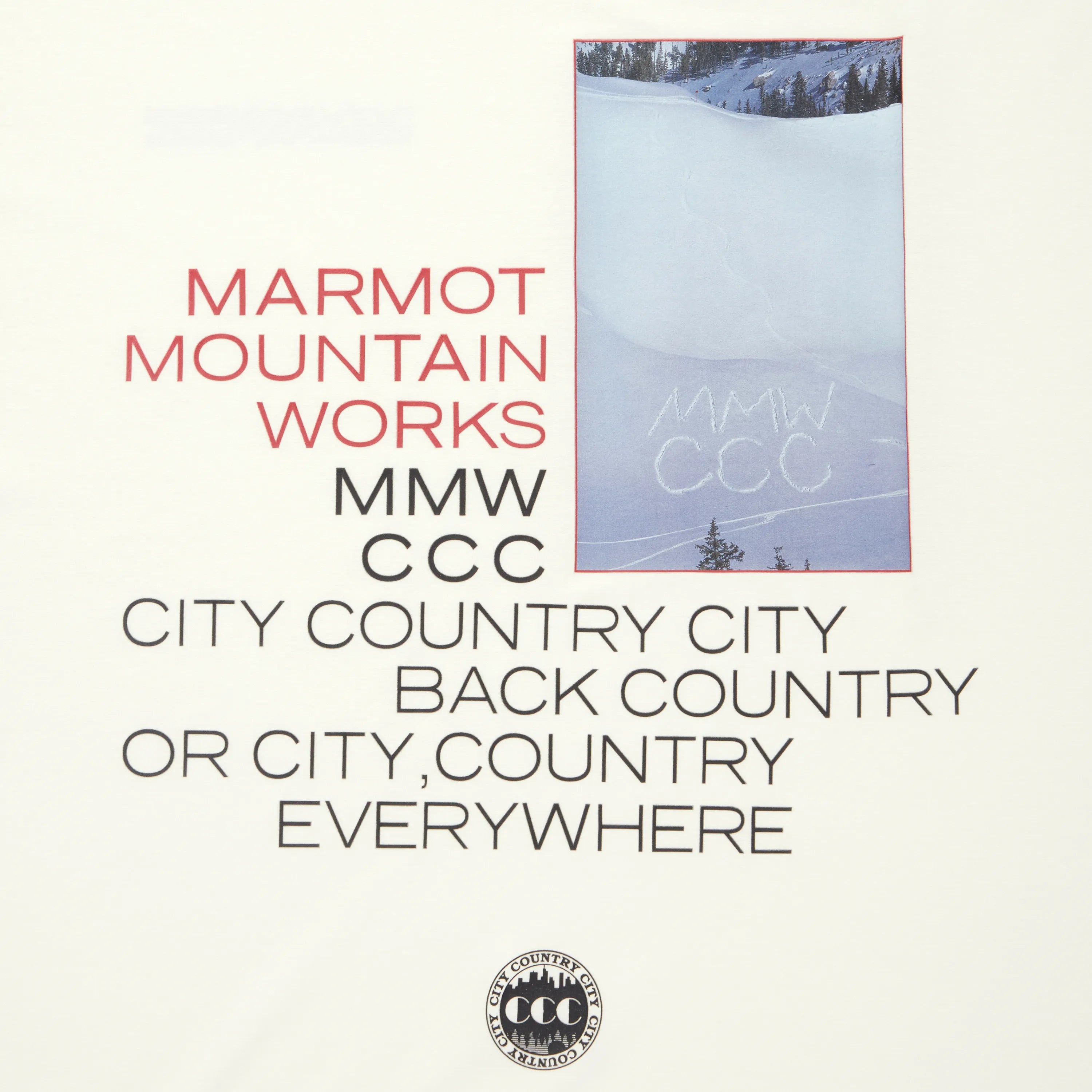 CITYCOUNTRYCITYx MARMOT_MMWCCC EVERYWHERE L/S T-SHIRT_MMWCCC [3 COLORS]