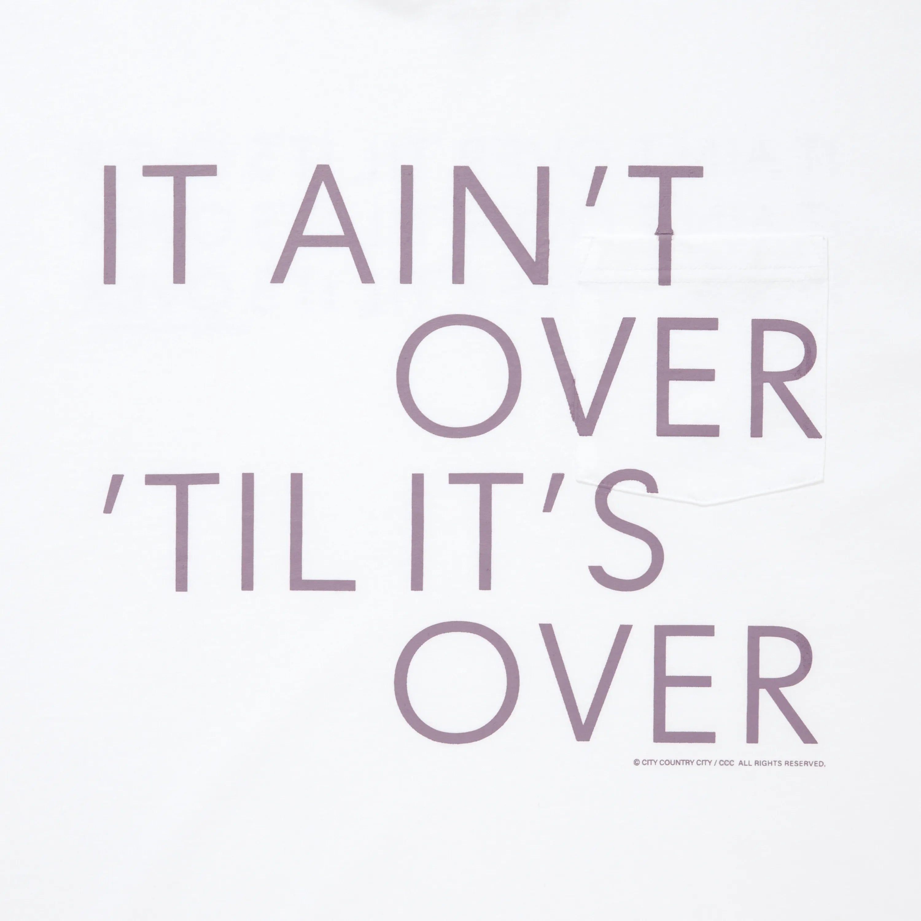 COTTON POCKET T-SHIRTS_AINT OVER [3 COLORS]