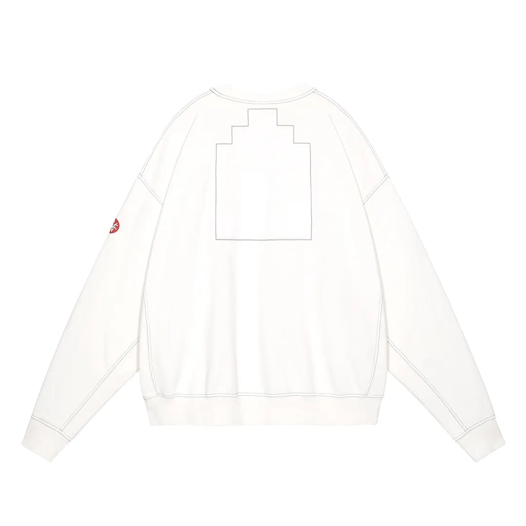 OVERDYE MD MACHINES CREW NECK WHITE